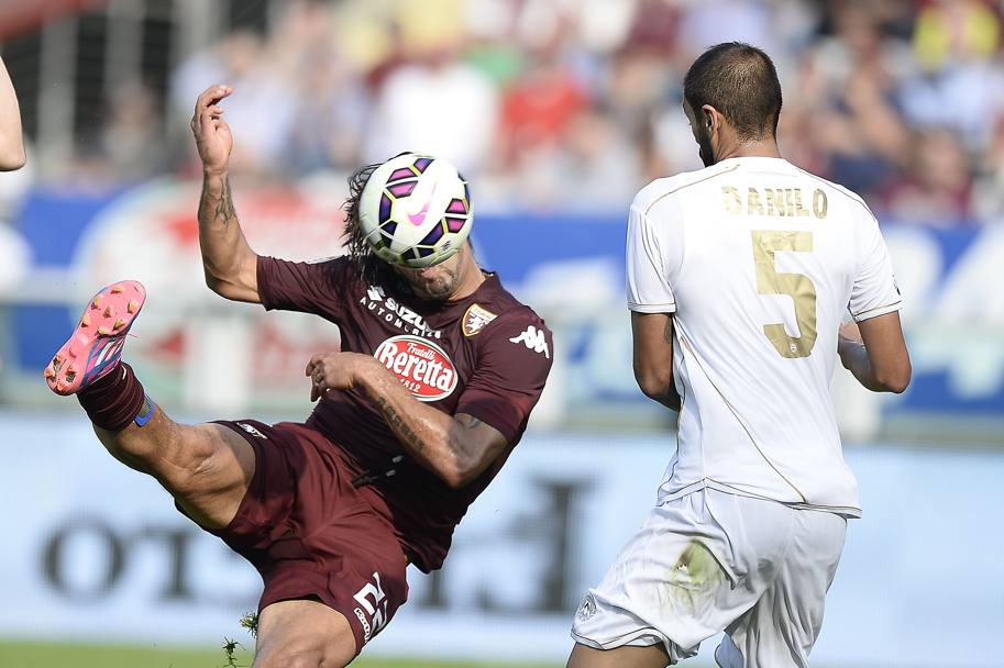 Durante Torino - Udinese, Amauri in azione (Lapresse)
